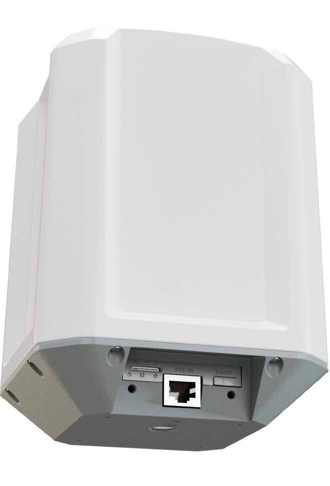 MikroTik LAMP 5G R16 Ethernet and underside view