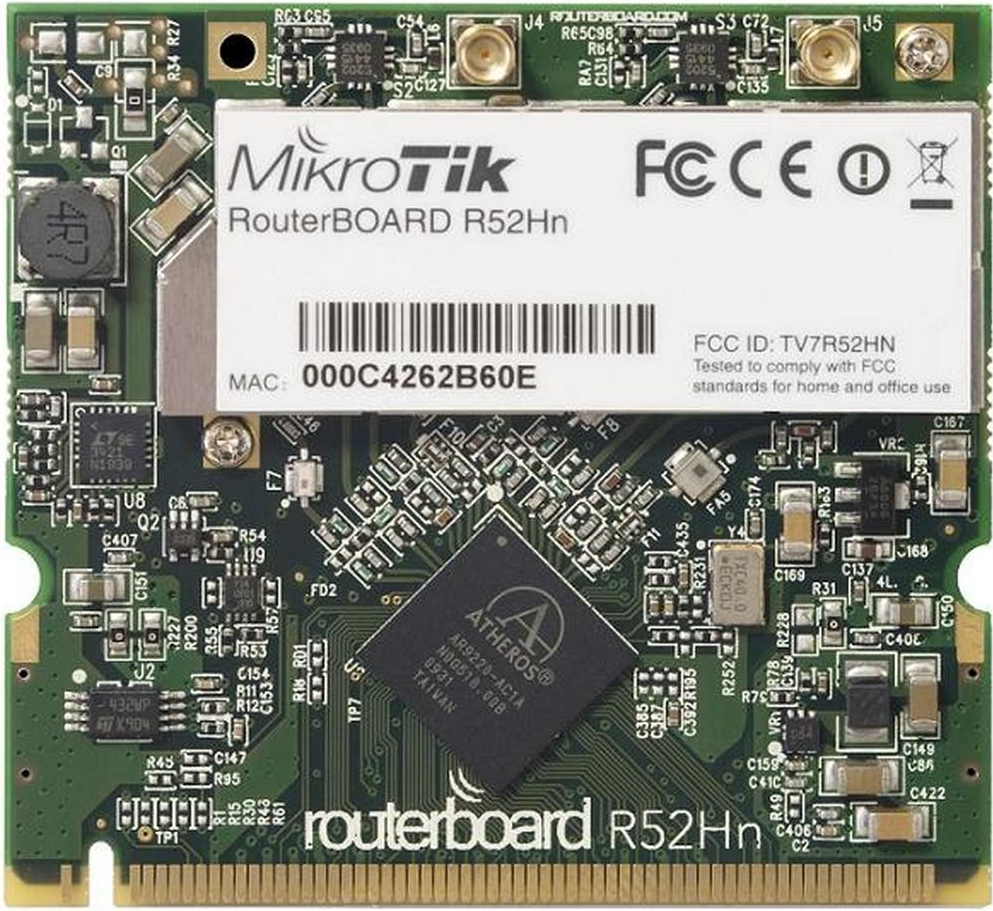 MikroTik R52HnD 802.11a/b/g/n dual band miniPCI card