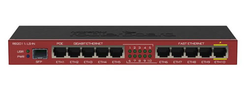 Mikrotik RB2011iLS-IN 64MB RAM 1x SFP port 5XGbit LAN