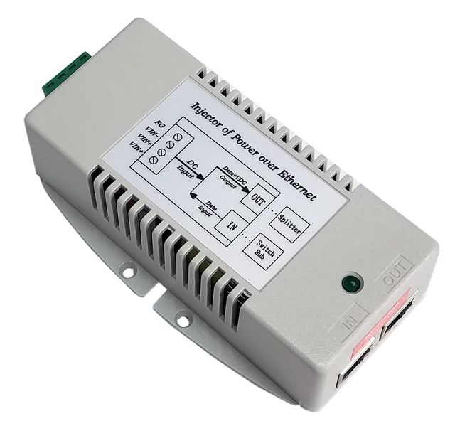Tycon Power TP-DC-2448GDx2-HP Gigabit Dual Output 802.3at PoE Injectors 18-36V