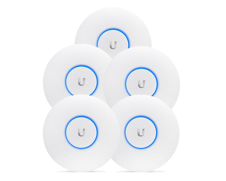 Ubiquiti UAP-AC-SHD-5 UniFi Wave2 AC AP, Security and BLE, 5-Pack