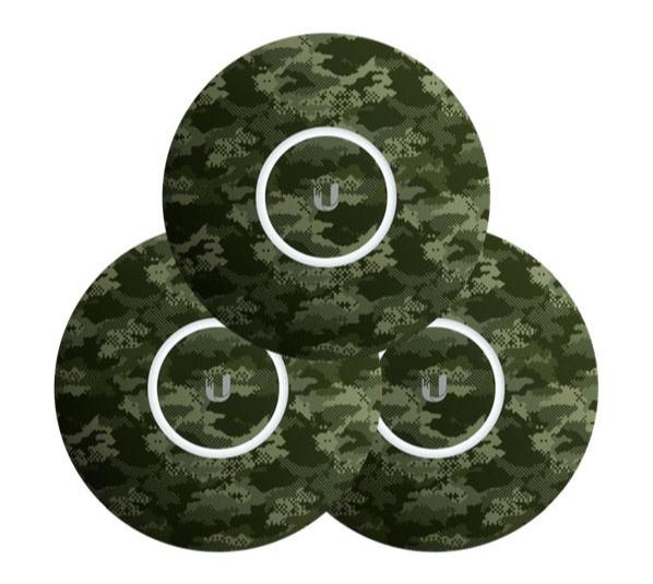 Ubiquiti nHD-cover-Camo-3 Camo Design Upgradable Casing for nanoHD, U6-Lite and U6+, 3-Pack