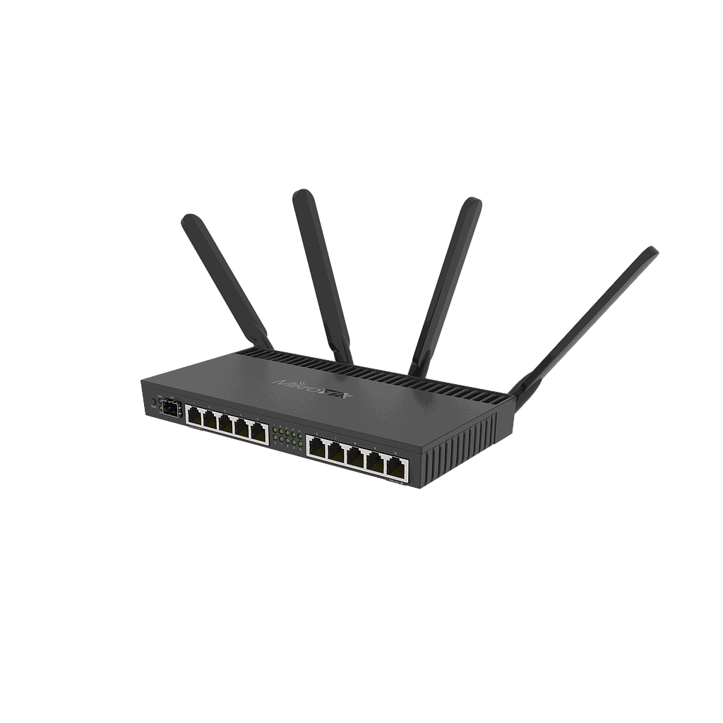 Mikrotik RB4011iGS+5HacQ2HnD-IN 4x 1,4 GHz, 10x Gigabit LAN SFP+ L5 WiFi Desktop Case