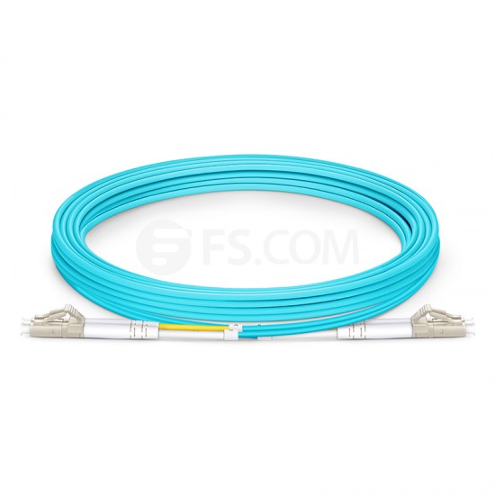 MicroBeam FL.OM3LCLC3M 3m LC-LC OM3 Multimode Fiber Optic Cable: Aqua