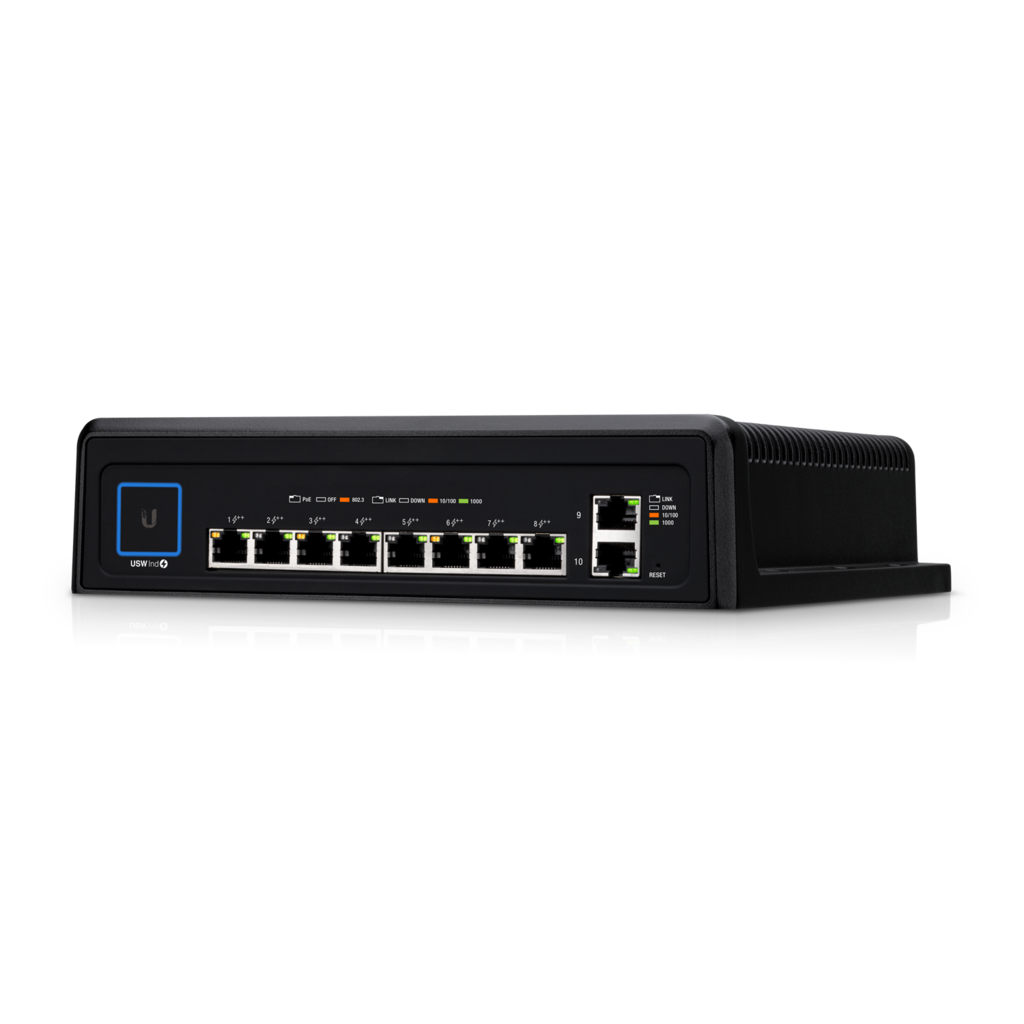 Ubiquiti USW-Industrial UniFi Durable Switch with Hi-power 802.3bt PoE support