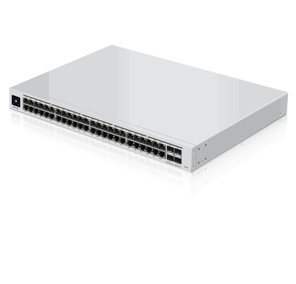 Ubiquiti USW-Pro-48-POE Gen2 UniFi 48 Port Gigabit Switch with 802.3bt PoE, Layer3 Features and SFP+