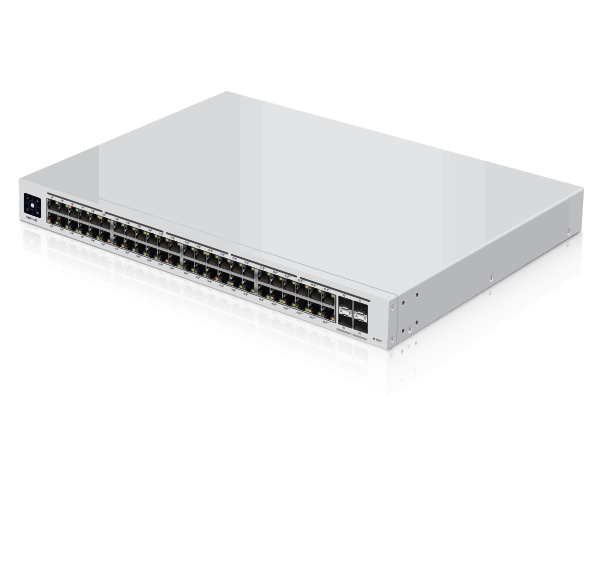 Ubiquiti USW-Pro-48-POE Gen2 UniFi 48 Port Gigabit Switch with 802.3bt PoE, Layer3 Features and SFP+ - 2Yr Warr