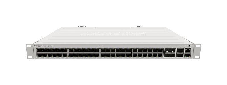 MikroTik CRS354-48G-4S+2Q+RM 48 Port Gigabit switch 4 x SFP+ cages 2 x 40G QSFP+ 1U rackmount Dual boot