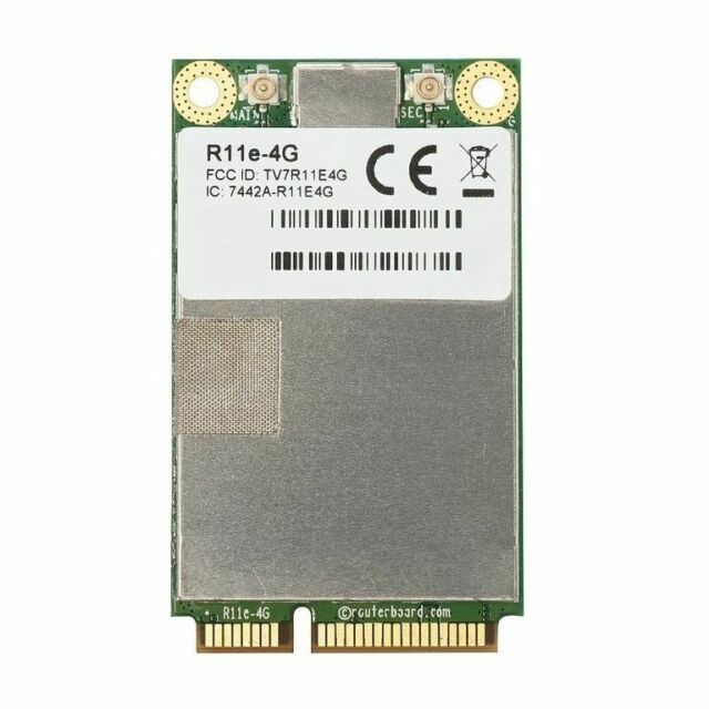 MikroTik R11e-4G MiniPCI-e 4G/LTE card for bands 3,7,20,31,41n,42 and 43