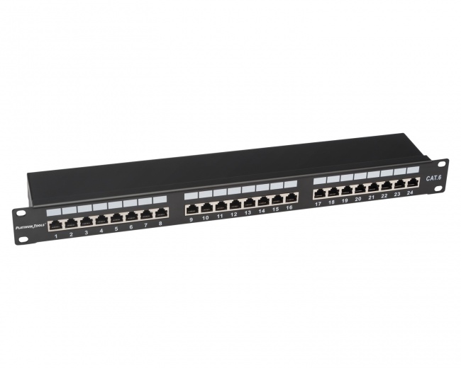 Platinum Tools 651-24C5 24 Port Cat5e Non-Shielded Patch Panel