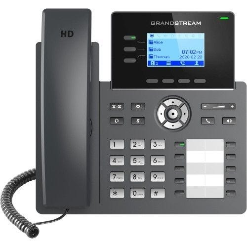 Grandstream GRP2604P 3 Lines 6 SIP Accounts IP Phone PoE