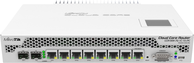 MikroTik CCR1009-7G-1C-1S+PC 9 Core 2GB 1x Combo 1x SFP+ 7xGbit LAN OS L6 1U RM PC