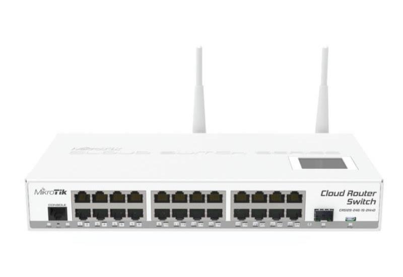 Mikrotik CRS125-24G-1S-2HnD-IN Cloud Router Switch 24Gig 1SFP 802.11bgn