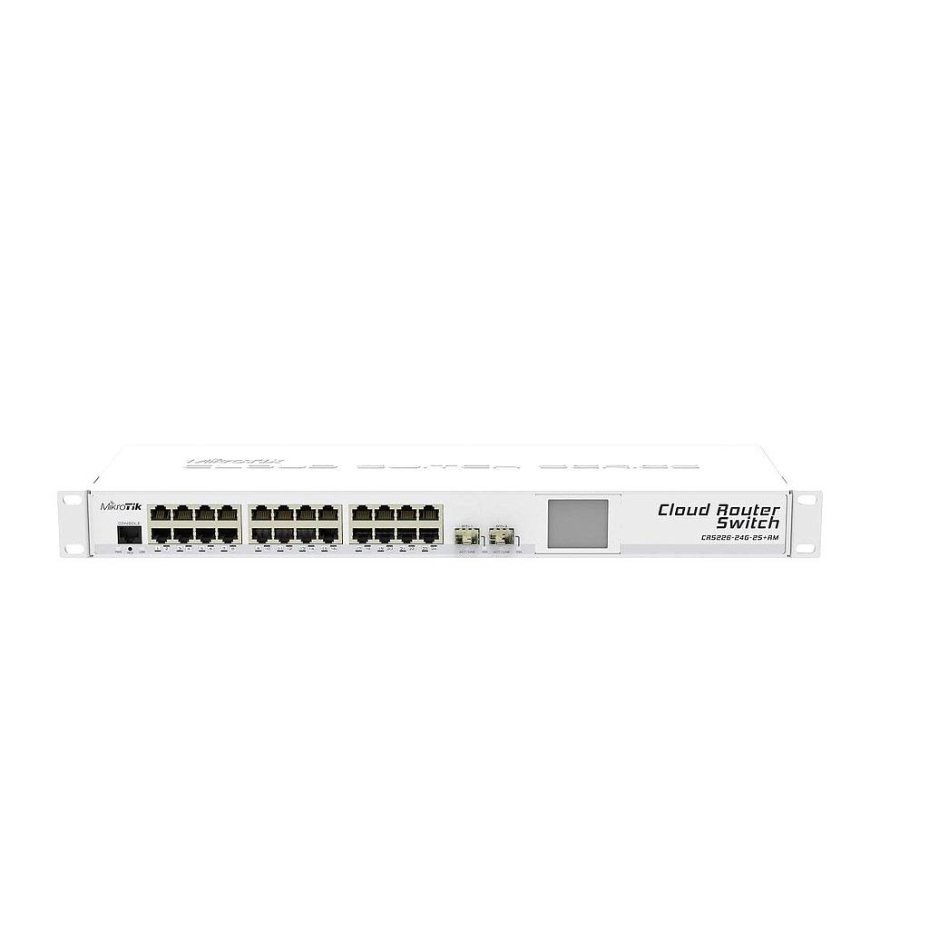 MikroTik CRS326-24G-2S+RM 24 Gigabit switch 2 x SFP+ cages 1U rackmount Dual boot