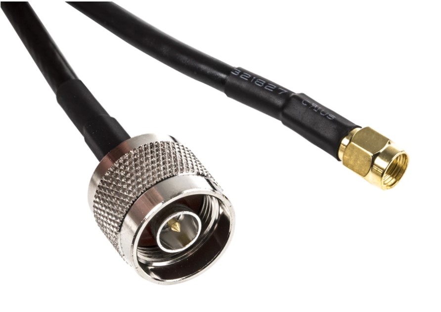 Hana Wireless HW-CA195-NM-SMAM-2 N Male to SMA Male Jumper Cable 600mm