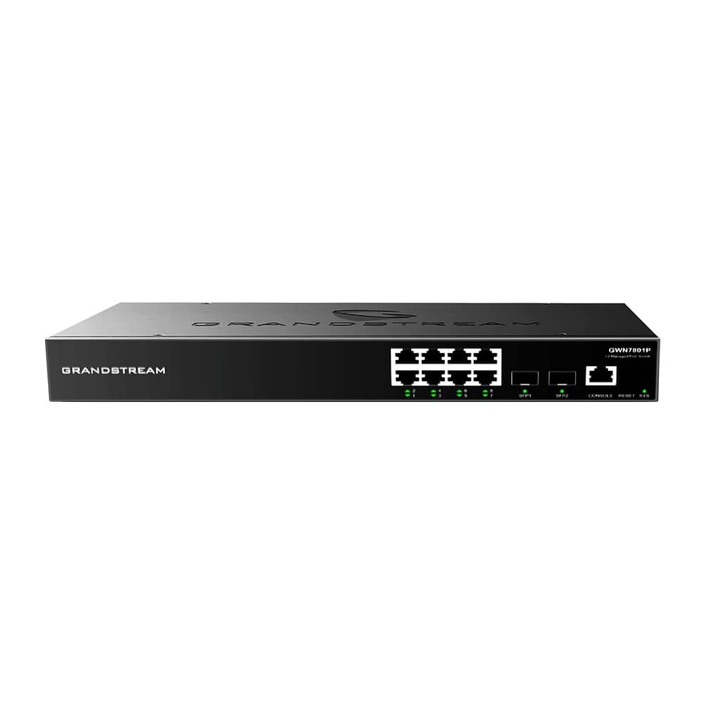 Grandstream GWN7801P PoE Network Switch 8xGigE 2xSFP