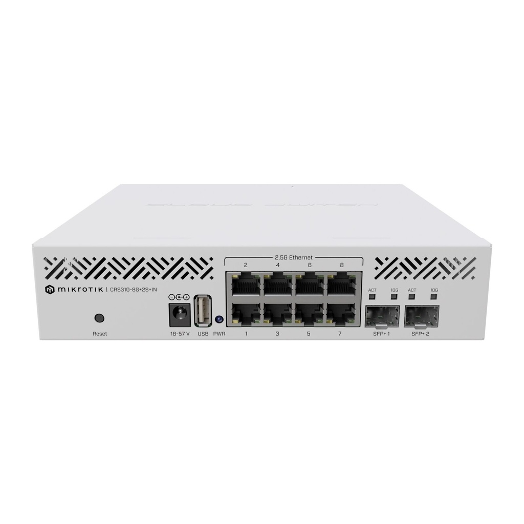 Mikrotik CRS310-8G+2S+IN Cloud Router Switch 8x 2.5Gb 2x SFP+