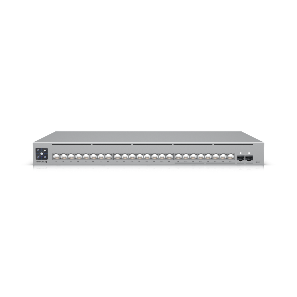 Ubiquiti USW-Pro-Max-24-POE UniFi 24-port, Layer 3 Etherlighting™ switch with 2.5 GbE and PoE++ output