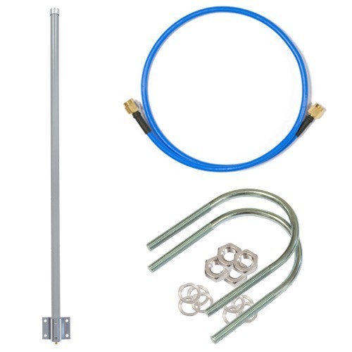 MikroTik 915_Omni_antenna LoRa Omni Antenna Kit 6.5dBi 824-960MHz with SMA Female connector - 1m Cable included