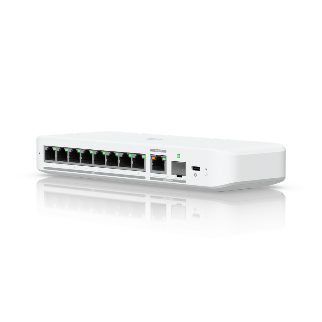 Ubiquiti USW-Flex-2.5G-8 UniFi Compact 8 Port Gigabit Desktop Switch 2 Yr Warr