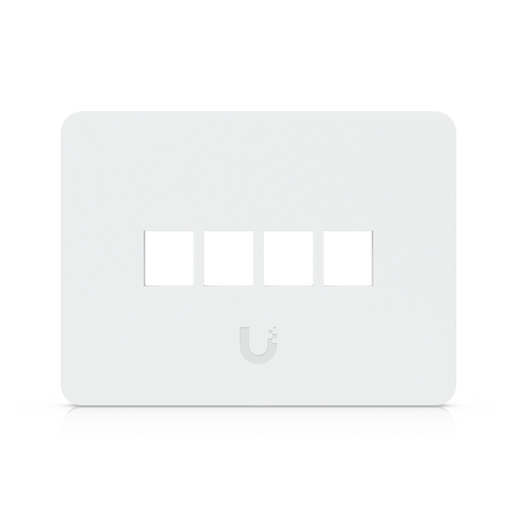 Ubiquiti UACC-WP-Keystone-H-4P UniFi Paintable Keystone Wall Plate 4-Port 4-Pack