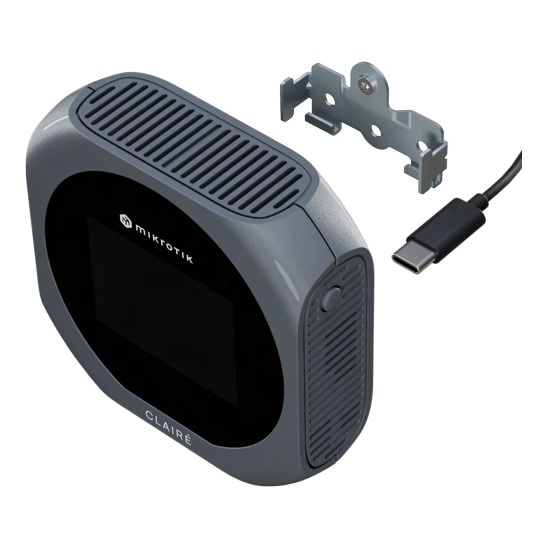 MikroTik CLAIRÉ IAQM-THC2PV-G Indoor Air Quality Monitor - Grey