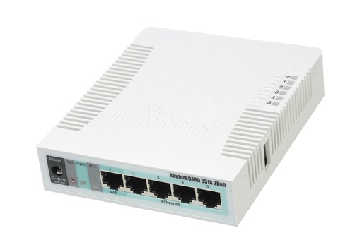 [RB951G-2HnD] Mikrotik RB951G-2HnD 600MhzCPU 128MB 5xGbit LAN 2.4Ghz 802bgn