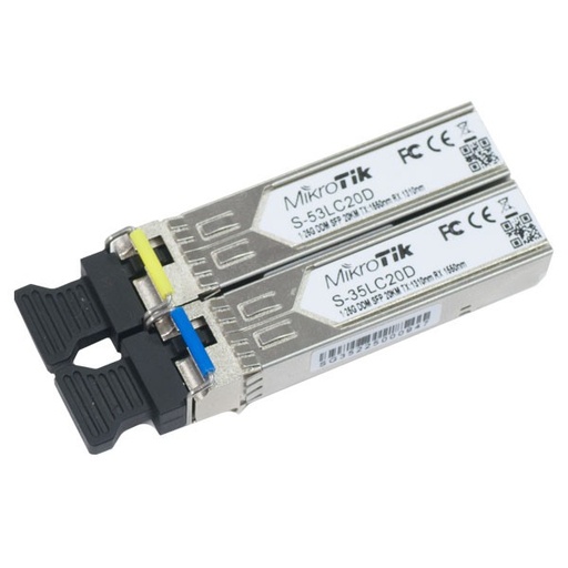 [S-3553LC20D] MikroTik S-3553LC20D Pair of SFP modules