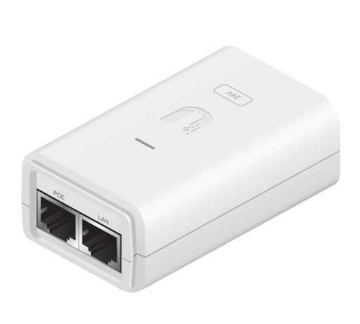 [POE-24-12W-G-WH-AU] Ubiquiti POE-24-12W-G-WH POE Injector, 24VDC, 12W, Gigabit, White