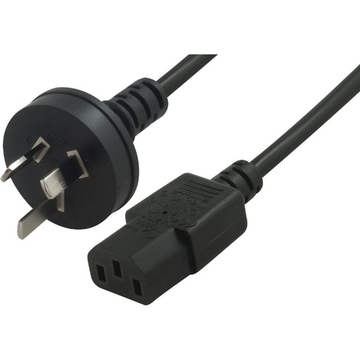 [AU-C13-1800-B] MicroBeam AU-C13-1800-B AU 3 Pin Plug to C13 IEC Socket 1.8m