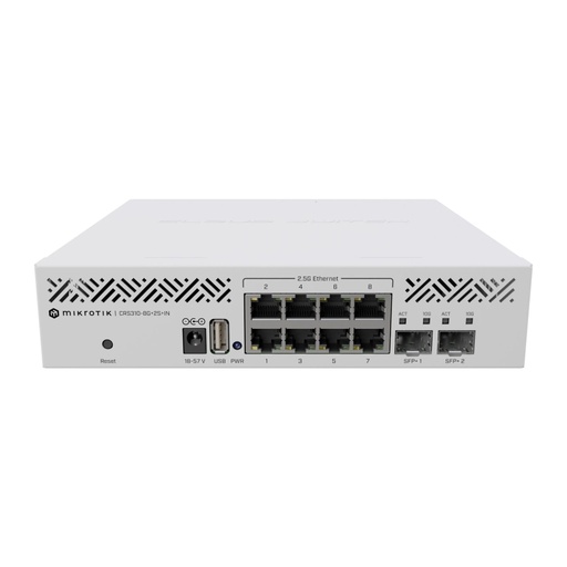 [CRS310-8G+2S+IN] Mikrotik CRS310-8G+2S+IN Cloud Router Switch 8x 2.5Gb 2x SFP+