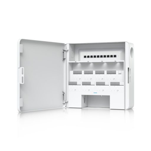 [EAH-8] Ubiquiti EAH-8 UniFi Enterprise Access Hub, Entry/Exit Control to 8 Doors, Battery Backup Support, Lock terminals