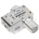 PolyPhaser VHF50D-MA-PGR 7/16 M/F Coaxial RF Surge Protector, 100MHz - 512MHz, DC Block, 750W, IP67, .5uJ, 20kA, Filter, Low PIM -150 dBc, Bracket Down, Hole Mount