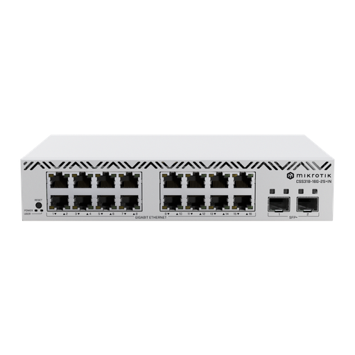 [CSS318-16G-2S+IN] MikroTik CSS318-16G-2S+IN 16 port Gigabit Ethernet switch 2x SFP+