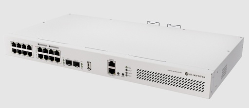 [CRS418-8P-8G-2S+RM] MikroTik CRS418-8P-8G-2S+RM - 8 x POE, 8 x GbE, 2 x SFP+ Quad-core 2.2 GHz ARM CPU
