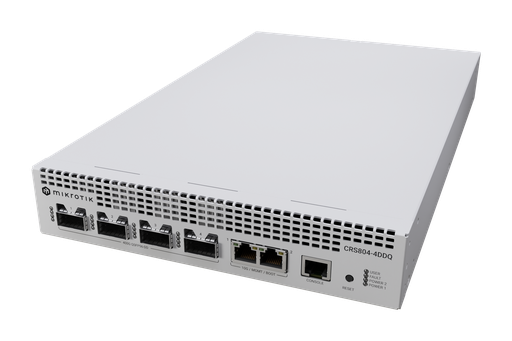 [CRS804-4DDQ-hRM] Mikrotik CRS804-4DDQ-hRM 4 x 400G DD QSFP56 2 x 10G Ethernet