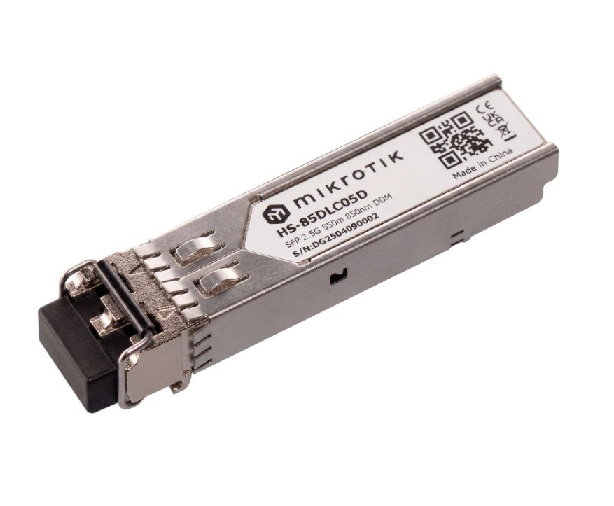 MikroTik HS-85DLC05D 1G/2.5G Multimode SFP Module 550m 850nm
