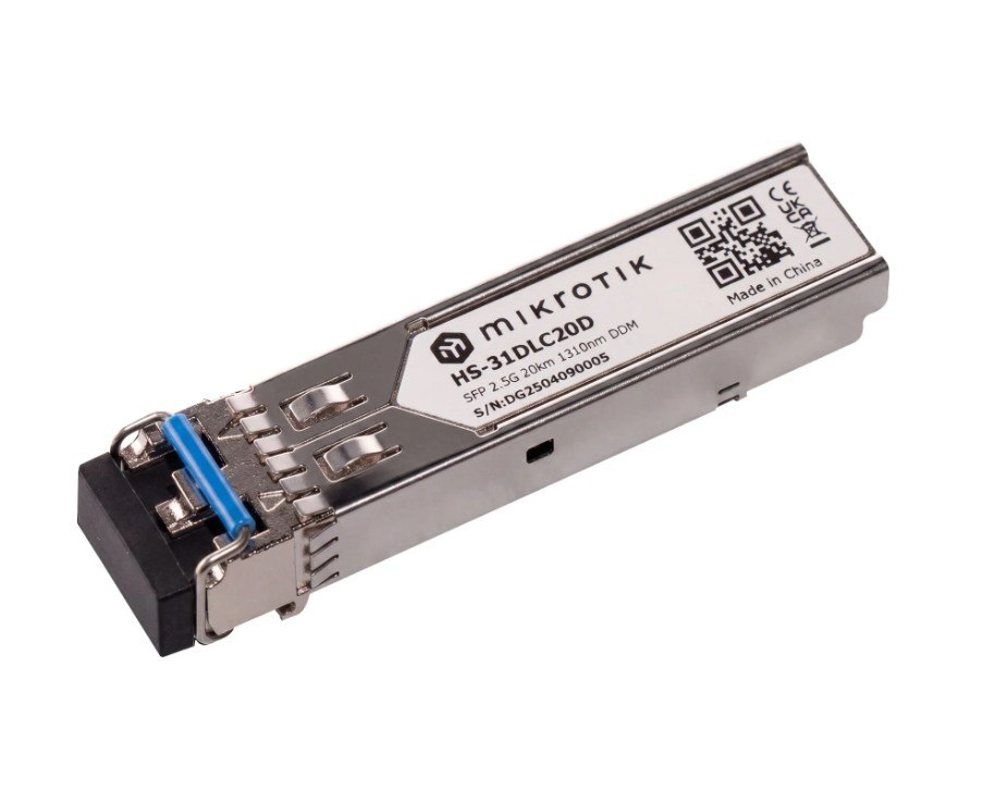 MikroTik HS-31DLC20D 1G/2.5G Single-Mode SFP Module 20km