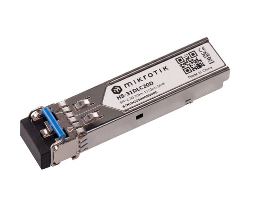 [HS-31DLC20D] MikroTik HS-31DLC20D 1G/2.5G Single-Mode SFP Module 20km