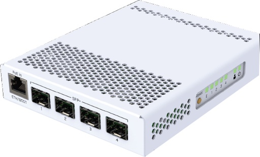 [CRS305-1G-4S+IN] MikroTik CRS305-1G-4S+IN 4 SFP+ and 1Gigabit Ethernet Ports Dual DC Inputs and POE
