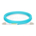 MicroBeam FL.OM3LCLC3M 3m LC-LC OM3 Multimode Fiber Optic Cable: Aqua