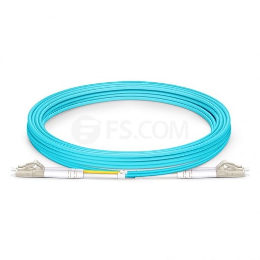 [FL.OM3LCLC3M] MicroBeam FL.OM3LCLC3M 3m LC-LC OM3 Multimode Fiber Optic Cable: Aqua