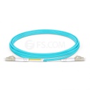 MicroBeam FL.OM3LCLC1M 1m LC-LC OM3 Multimode Fiber Optic Cable: Aqua