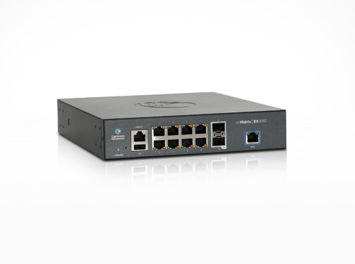 [MX-EX1010PXA-0] Cambium Networks MX-EX1010PXA-0 cnMatrix EX1010-P, Intelligent Ethernet PoE+ Switch, 8 1Gbps and 2 1Gbps SFP fiber ports - no pwr cord