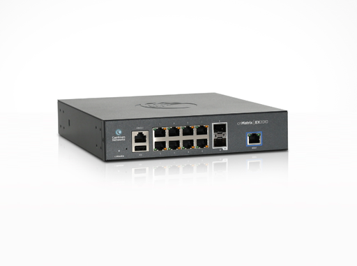 [MX-EX1010PxA-0] Cambium Networks MX-EX1010PxA-0 cnMatrix EX1010-P, Intelligent Ethernet PoE+ Switch, 8 1Gbps and 2 1Gbps SFP fiber ports - 5 Year Warranty