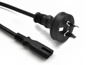 MicroBeam AU-C7-1800-B AU 2 Pin Plug to C7 Socket 1800mm Black