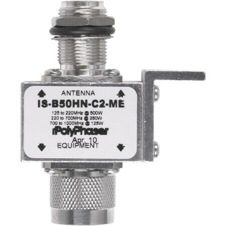 [IS-B50LN-C2-MA] PolyPhaser IS-B50LN-C2-MA Broadband 125-1000MHz R50, N MALE